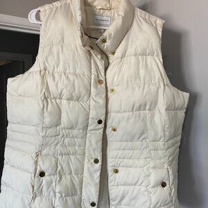 Charter Club White Puffer Vest